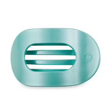 Load image into Gallery viewer, Round Flat Hair Clip | Large | Totally Turquoise
