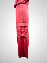 Load image into Gallery viewer, High Waist Elastic Band Satin Pants
