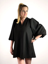 Load image into Gallery viewer, V-Neckline Flutter Long Sleeve Dress
