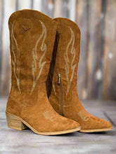 Load image into Gallery viewer, Headliner Tobacco Suede Cowboy Boots
