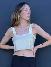 Load image into Gallery viewer, Rhinestone Square Neck Crop Top
