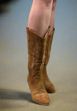 Load image into Gallery viewer, Headliner Tobacco Suede Cowboy Boots
