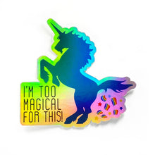 Load image into Gallery viewer, I&#39;m Too Magical For This Vinyl Sticker 10 Pack Christmas Gifts
