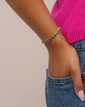 Load image into Gallery viewer, Grand Heiress Tennis Bracelet - Gold|Emerald
