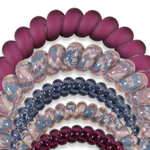 Load image into Gallery viewer, Spiral Hair Coils | Mix Pack | Purple Haze Hair Ties
