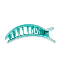 Load image into Gallery viewer, Round Flat Hair Clip | Large | Totally Turquoise
