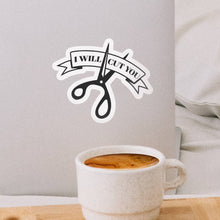 Load image into Gallery viewer, I Will Cut You Vinyl Sticker 10 Pack Christmas Gifts
