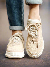 Load image into Gallery viewer, Adventure Beige Tennis Shoe
