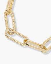 Load image into Gallery viewer, Carrie Pavé Chain Link Bracelet - Gold|White Diamondettes
