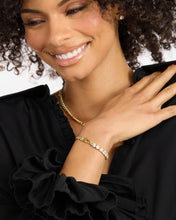 Load image into Gallery viewer, Baby Julian Loves Diamonds Bracelet - Gold|White Diamondettes

