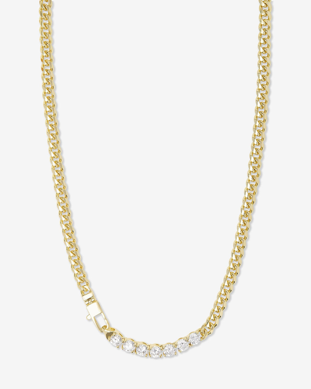 Baby Julian Loves Diamonds Necklace - Gold|White Diamondettes