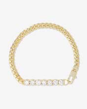 Load image into Gallery viewer, Baby Julian Loves Diamonds Bracelet - Gold|White Diamondettes
