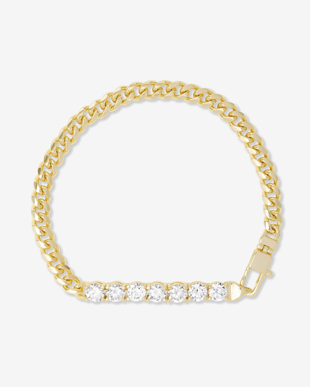 Baby Julian Loves Diamonds Bracelet - Gold|White Diamondettes