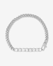 Load image into Gallery viewer, Baby Julian Loves Diamonds Bracelet - Silver|White Diamondettes

