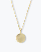 Load image into Gallery viewer, Baby Love Letters Medallion Necklace - Gold|White Diamondettes
