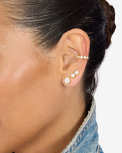 Load image into Gallery viewer, Baroness Ear Cuff - Gold|White Diamondettes

