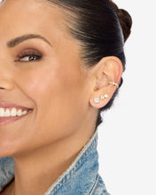 Load image into Gallery viewer, Baroness Ear Cuff - Gold|White Diamondettes

