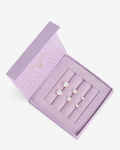 Load image into Gallery viewer, Baroness Stud Set - Silver|White Diamondettes
