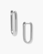 Load image into Gallery viewer, Carrie Chain Huggies - Silver
