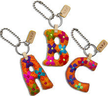 Load image into Gallery viewer, Orange Felt Alphabet Charms

