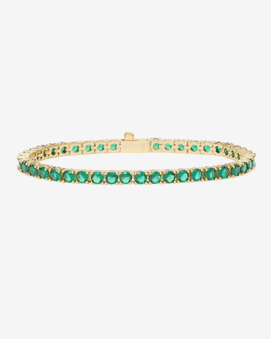 Grand Heiress Tennis Bracelet - Gold|Emerald