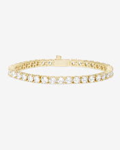 Load image into Gallery viewer, Grand Heiress Tennis Bracelet - Gold|White Diamondettes
