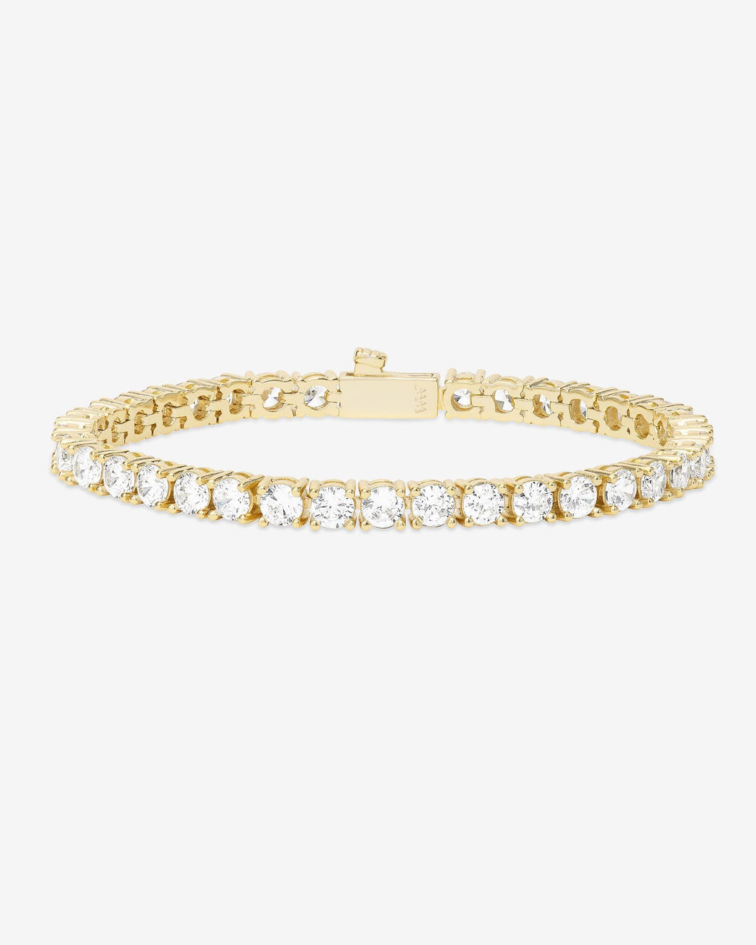 Grand Heiress Tennis Bracelet - Gold|White Diamondettes