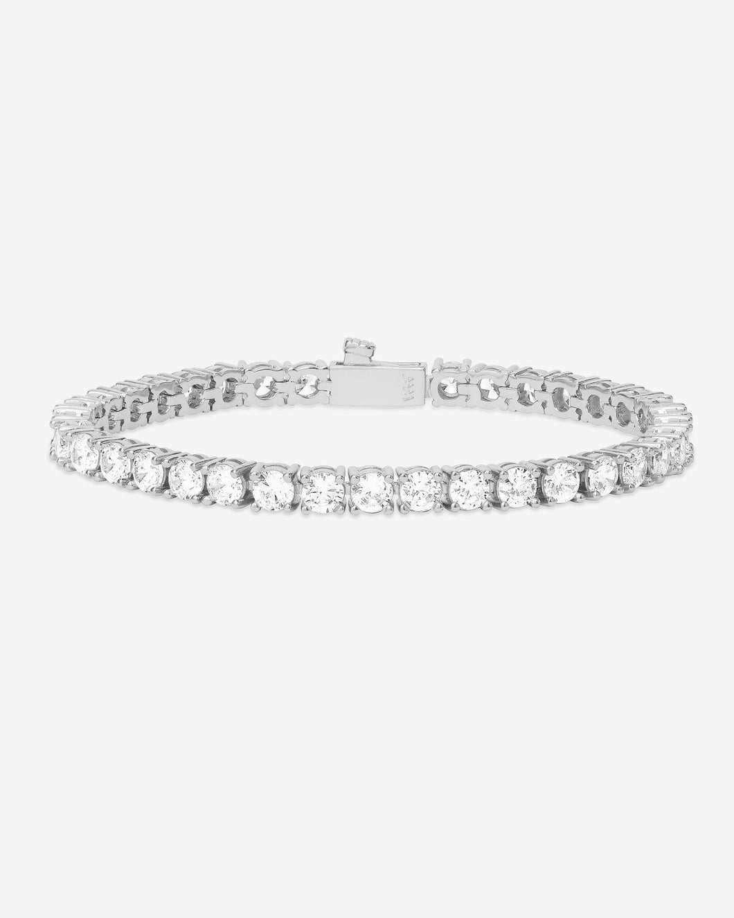Grand Heiress Tennis Bracelet - Silver|White Diamondettes