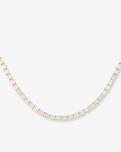 Load image into Gallery viewer, Grand Slam Tennis Choker - Gold|White Diamondettes
