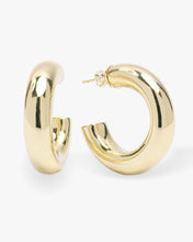 Load image into Gallery viewer, &quot;She&#39;s So Smooth&quot; Tube Hoops - Gold
