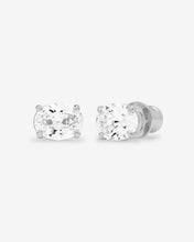 Load image into Gallery viewer, Hello Gorgeous 8mm Studs - Silver|White Diamondettes
