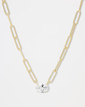 Load image into Gallery viewer, Hello Gorgeous Samantha Chain Necklace - Gold|White Diamondettes
