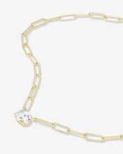 Load image into Gallery viewer, Hello Gorgeous Samantha Chain Necklace - Gold|White Diamondettes
