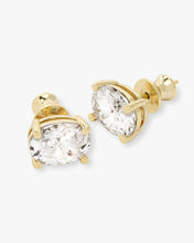 Load image into Gallery viewer, Hello Gorgeous 10mm Studs - Gold|White Diamondettes
