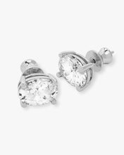 Load image into Gallery viewer, Hello Gorgeous 10mm Studs - Silver|White Diamondettes
