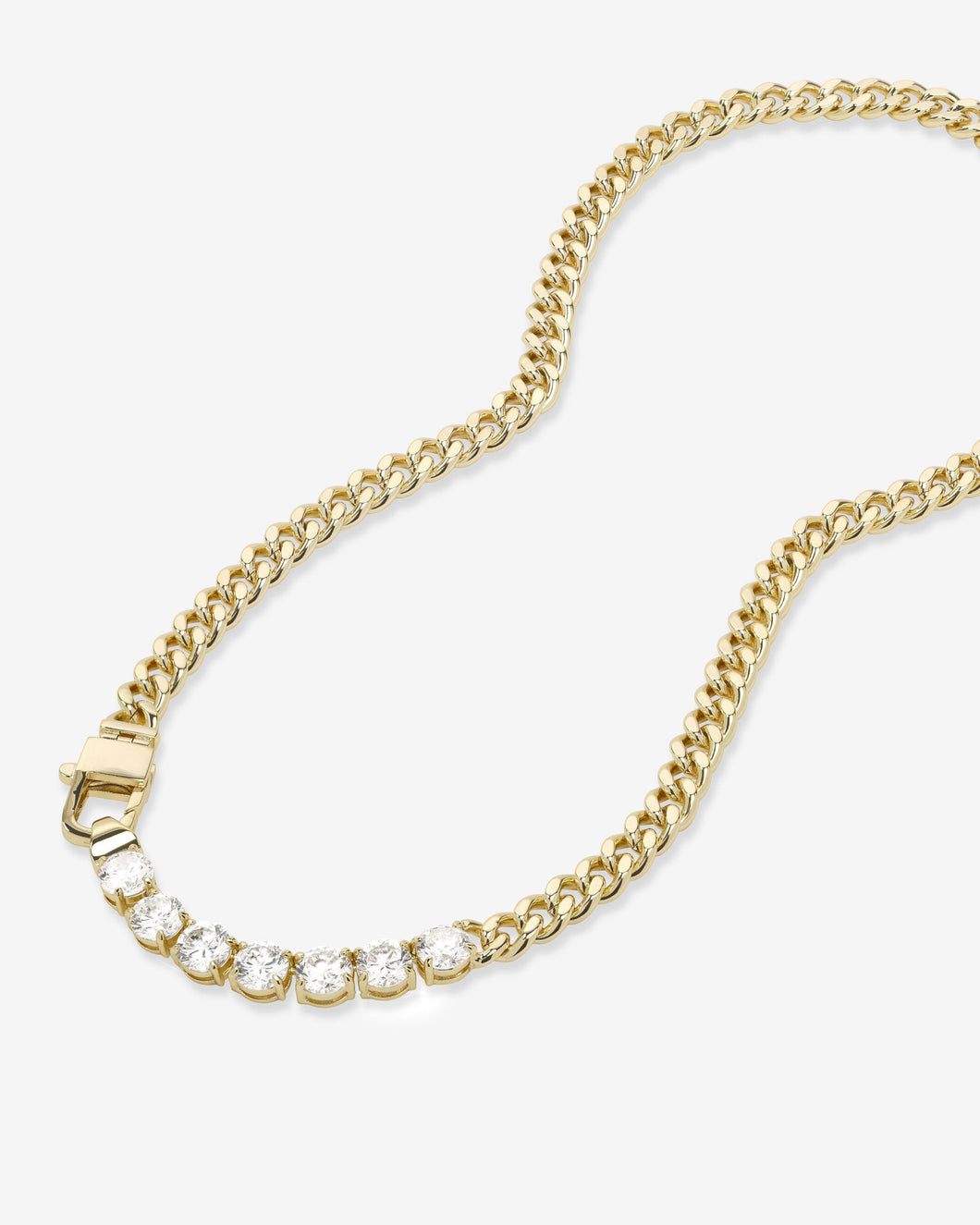 Julian Loves Diamonds Necklace - Gold|White Diamondettes