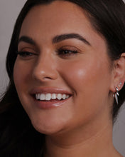 Load image into Gallery viewer, Baby Gabriella Smooth Triple Spike Earrings - Silver
