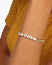 Load image into Gallery viewer, Julian Loves Diamonds Bracelet - Gold|White Diamondettes
