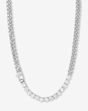Load image into Gallery viewer, Julian REALLY Loves Diamonds Necklace - Silver|White Diamondettes

