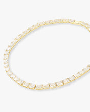 Load image into Gallery viewer, Grand Slam Tennis Necklace - Gold|White Diamondettes
