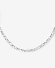 Load image into Gallery viewer, Not Your Basic Tennis Choker - Silver|White Diamondettes

