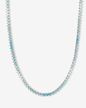 Load image into Gallery viewer, Not Your Basic Ombré Tennis Necklace - Silver|Blue Opal Ombré
