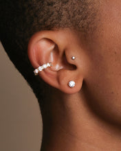 Load image into Gallery viewer, &quot;Oh She Fancy&quot; Ear Cuff - Gold|White Diamondettes
