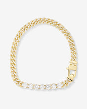 Load image into Gallery viewer, Pavé Julian Loves Diamonds Bracelet - Gold|White Diamondettes
