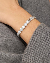 Load image into Gallery viewer, Pavé Julian Loves Diamonds Bracelet - Silver|White Diamondettes
