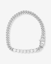Load image into Gallery viewer, Pavé Julian Loves Diamonds Bracelet - Silver|White Diamondettes
