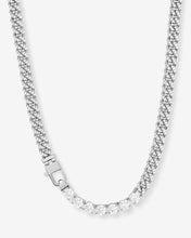 Load image into Gallery viewer, Pavé Julian Loves Diamonds Necklace - Silver|White Diamondettes
