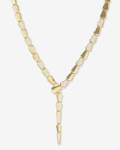 Load image into Gallery viewer, Pavé XL Serpent Lariat - Gold|White Diamondettes
