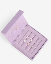 Load image into Gallery viewer, The Queen&#39;s Stud Set - Silver|White Diamondettes
