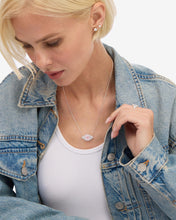 Load image into Gallery viewer, Rose Evil Eye Necklace - Silver|Pink Sapphire
